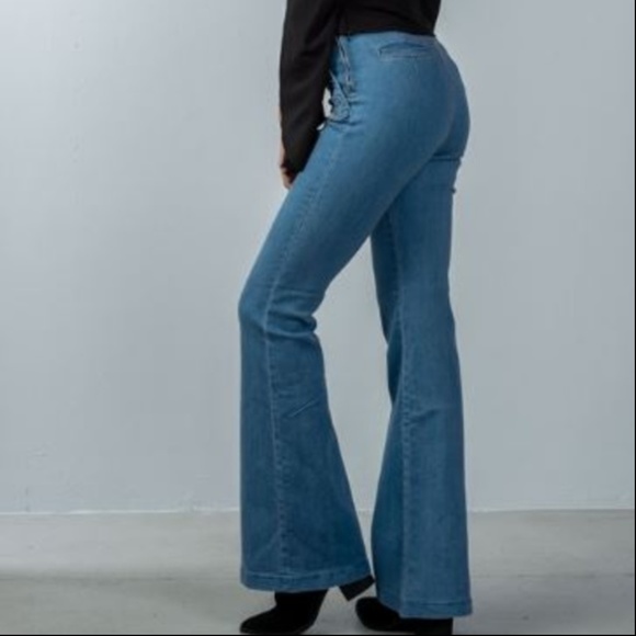 Denim - Bell Bottom Flared Jeans